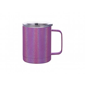 10oz/300ml Glitter Sparkling Stainless Steel Coffee Cup (Purple)（10/pack）